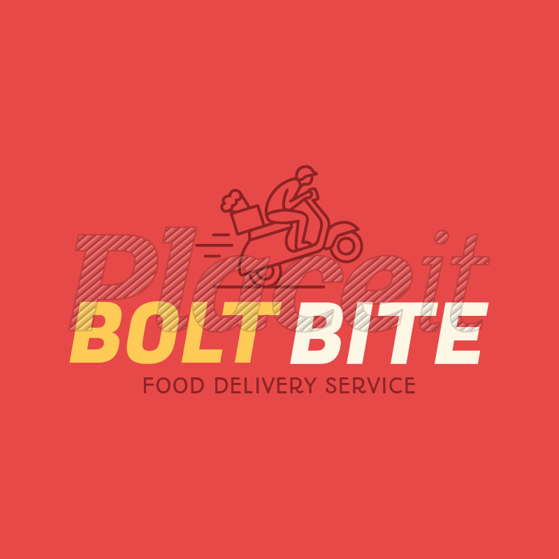 Red Business Logo - Placeit - Food Delivery Logo Maker
