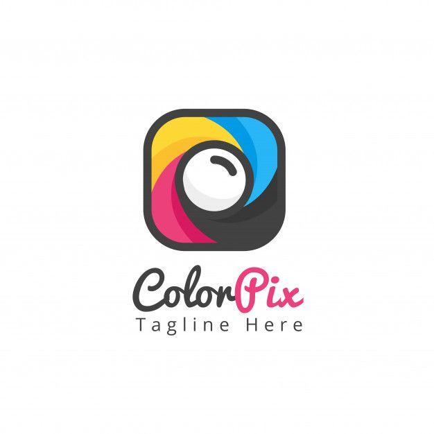 Photography App Logo - Modern photography camera app icon logo template Vector. Premium