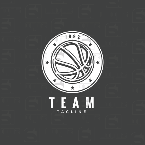 Modern Basketball Logo - Basketball Game logo, 2D logo, iconic logo, business, vector, art ...