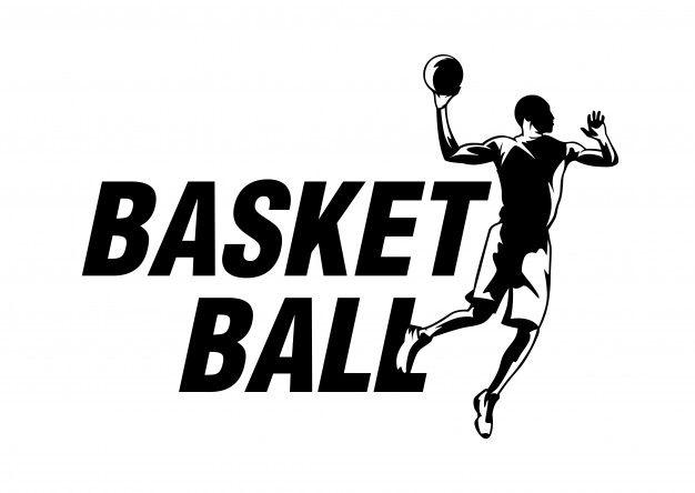 Modern Basketball Logo - Modern basketball logo in black white style Vector | Premium Download