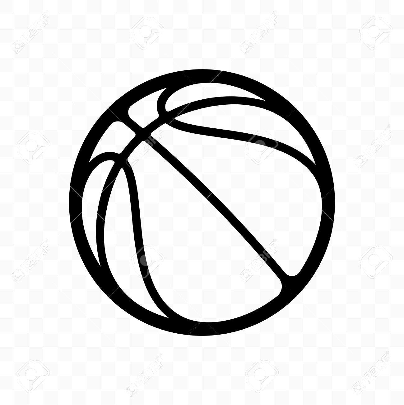 Modern Basketball Logo - 99974759 Basketball Logo Vector Icon Isolated On Transparent ...