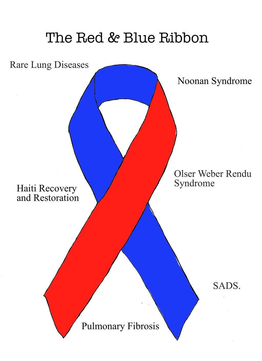 Blue and Red Ribbon Logo - Red and blue ribbon Logos