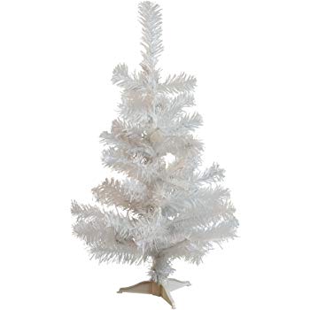Black and White Tree Logo - Harbour Housewares 2ft (60cm) Artificial White Christmas Tree With ...