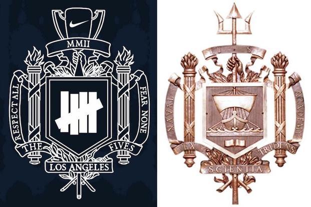 Nike Undefeated Logo - Stolen Valor? New Nike Logo Looks a Lot Like Old Naval Academy Seal