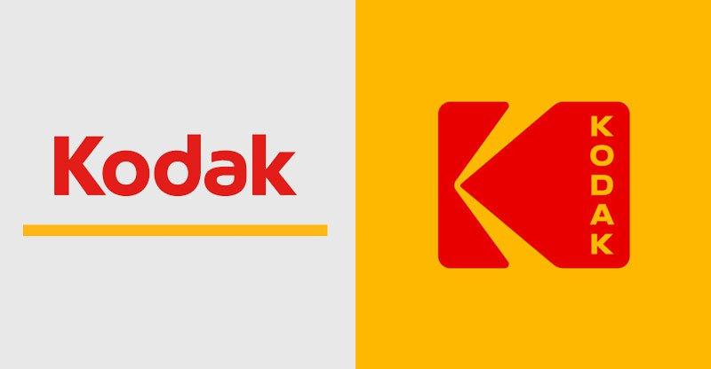 Red Yellow Logo - Kodak's New Logo is a Return to the Classic 1970s Logo