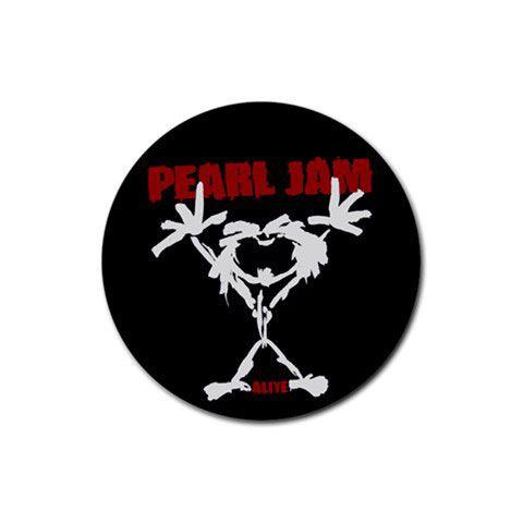 Pearl Jam Stickman Logo - Pearl Jam - Stickman - Alive : Coasters (4 Pack - Round)