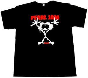 Pearl Jam Alive Logo - Pearl Jam ALIVE T-shirt Seattle Alternatice Rock Band Tee Adult Men ...