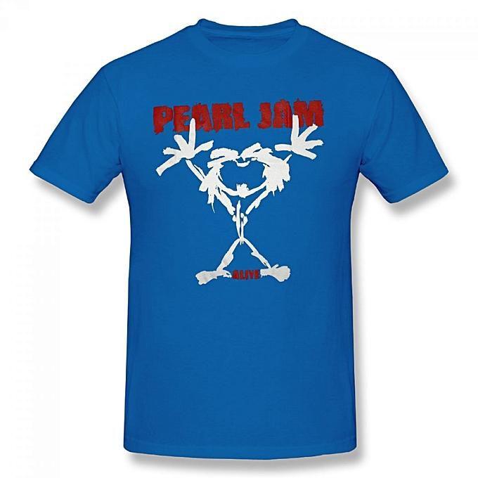 Pearl Jam Alive Logo - Generic Pearl Jam Alive Logo Men's Cotton Short Sleeve Print T-shirt ...