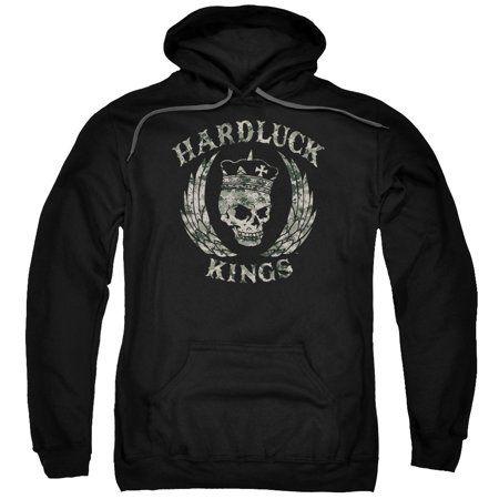 Kings Camo Logo - Hardluck Kings Kings Camo Logo Mens Pullover Hoodie