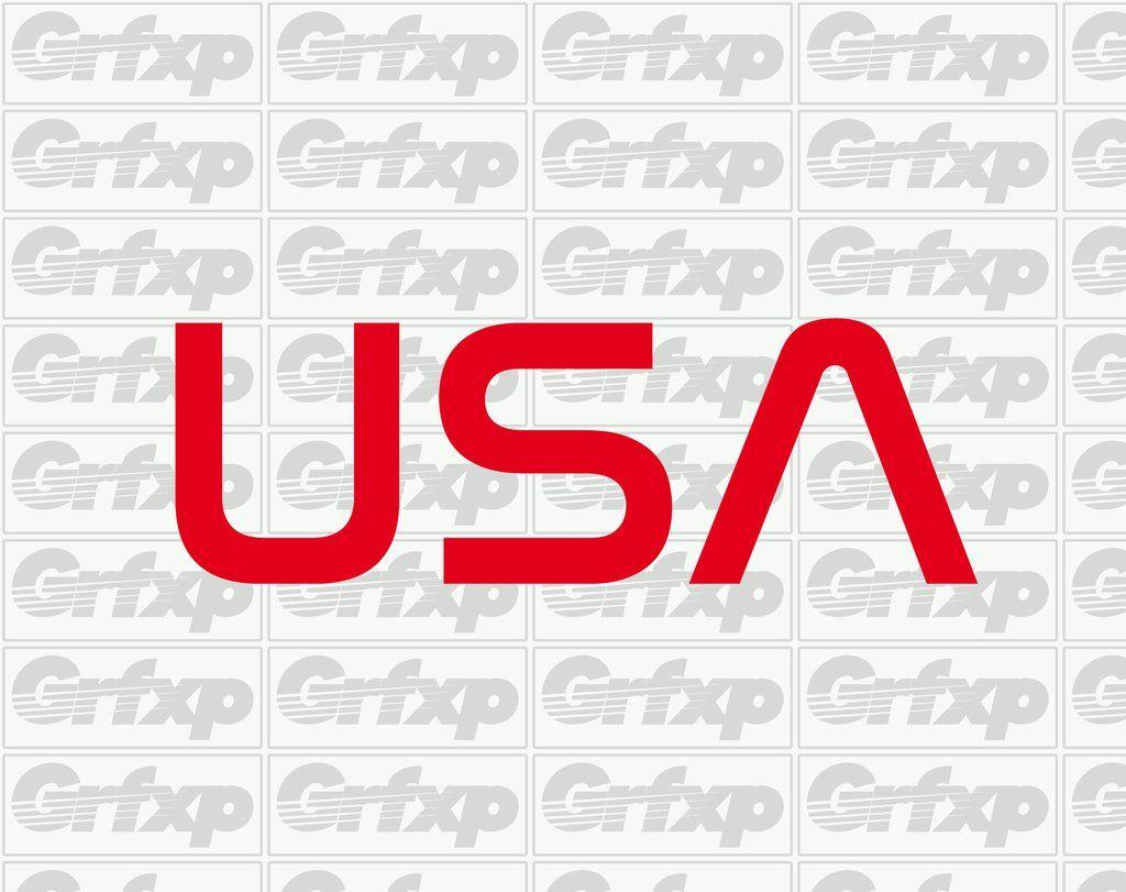 NASA U.S.A. Logo - USA 2018 Winter Olympic Style Sticker