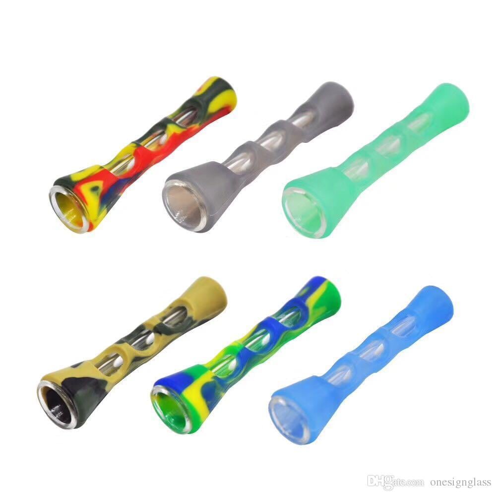 Indian Smoking Pipe Logo - 2019 A904 Silicone Nectar Collector Pen NC Kit Silicone Bong With ...