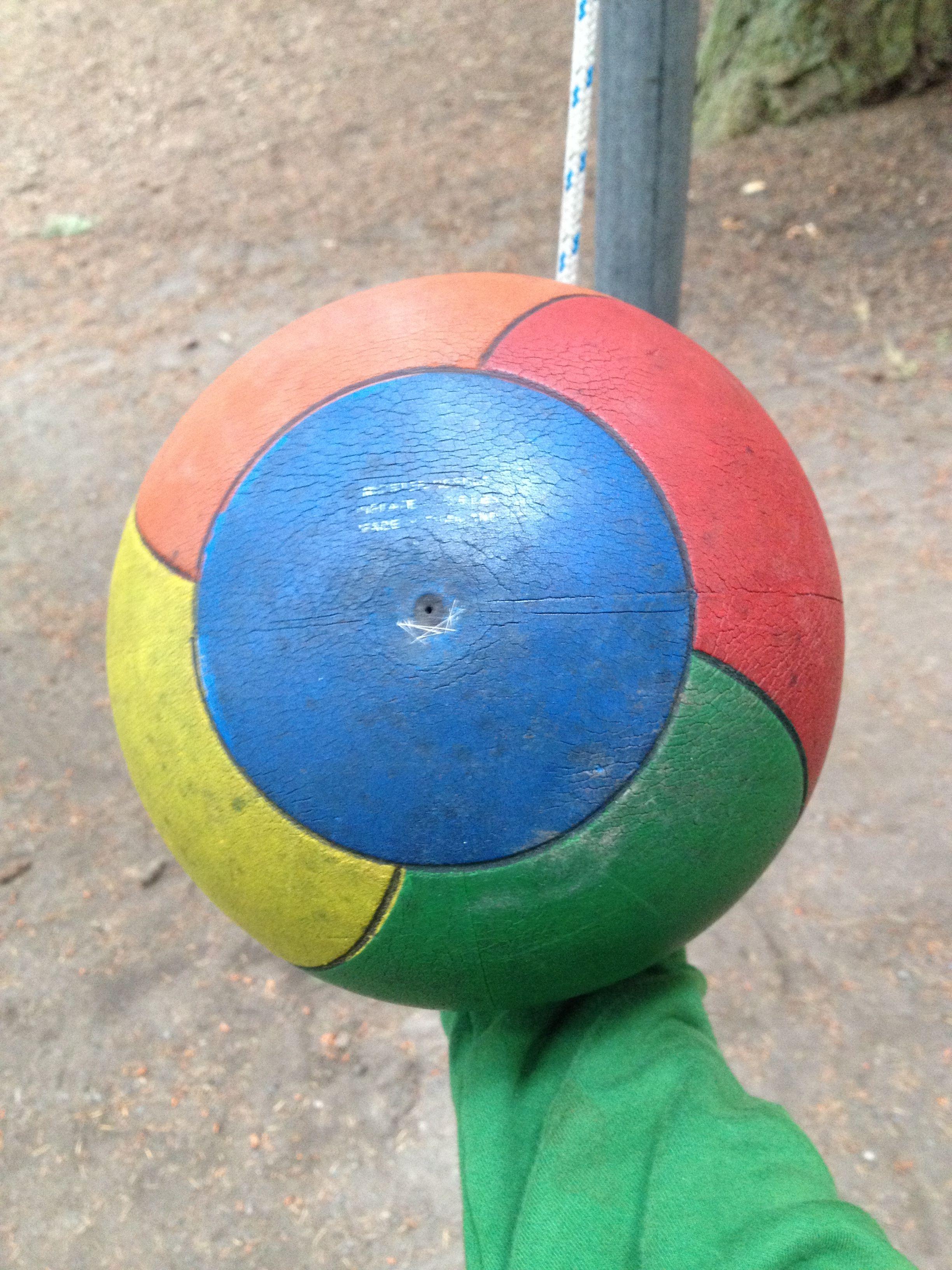 Google Chrome Old Logo - I found an old tetherball that looks like the Google Chrome logo - Imgur