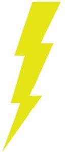 Chargers Lightning Bolt Logo - This is a lightning bolt decal or sticker for Chargers fan glossy