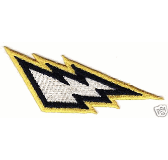Chargers Lightning Bolt Logo - SAN DIEGO CHARGERS NFL FOOTBALL LIGHTNING BOLT PATCH