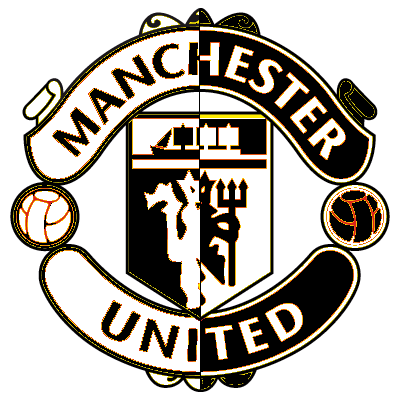 United White Logo - Manchester united logo black and white Football Info