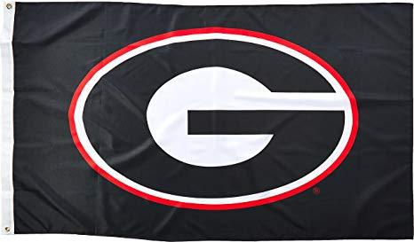 Georgia Logo - Amazon.com : NCAA Georgia Bulldogs 3-by-5 Foot Flag G Logo with ...