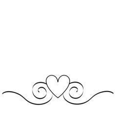 Black and White Heart Logo - Heart Border Clipart Image: Black and white heart border. Clip Art