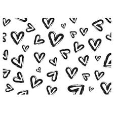 Black and White Heart Logo - Black And White Wrapping Paper | eBay
