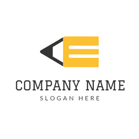 Yellow E Logo - Free E Logo Designs. DesignEvo Logo Maker