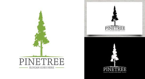 Evergreen Tree Logo - Pine tree Logos