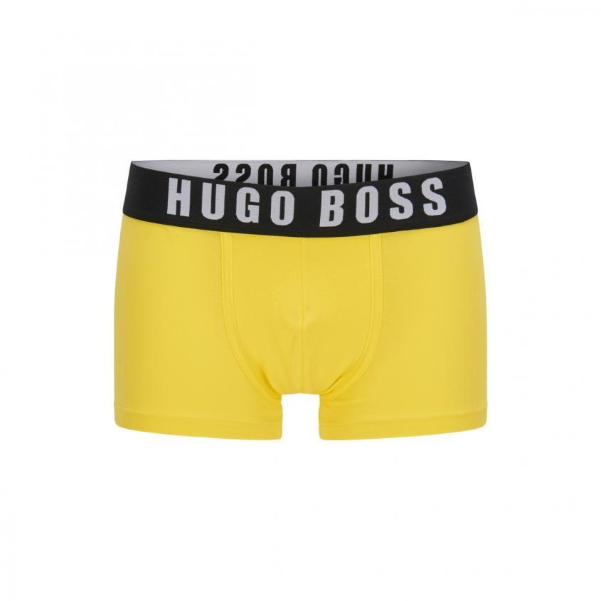 Yellow E Logo - Mens Underwear – BOSS Stretch Cotton Modal Logo Trunk | Trunk ...