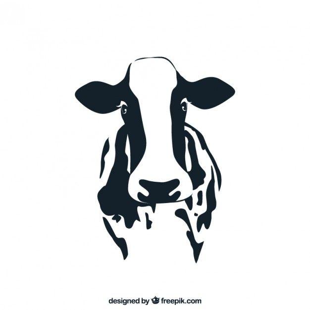 Black and White Cow Logo - Cow Vector | Free Download