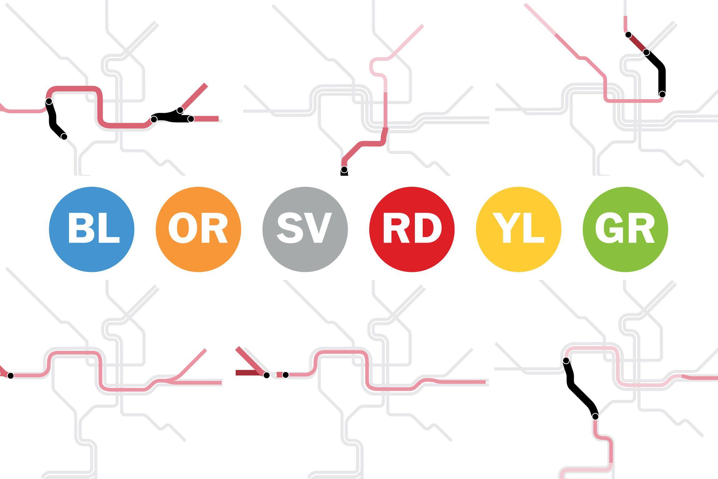 Red and Yellow Line Logo - SafeTrack closures: These D.C. Metro lines and stations will be