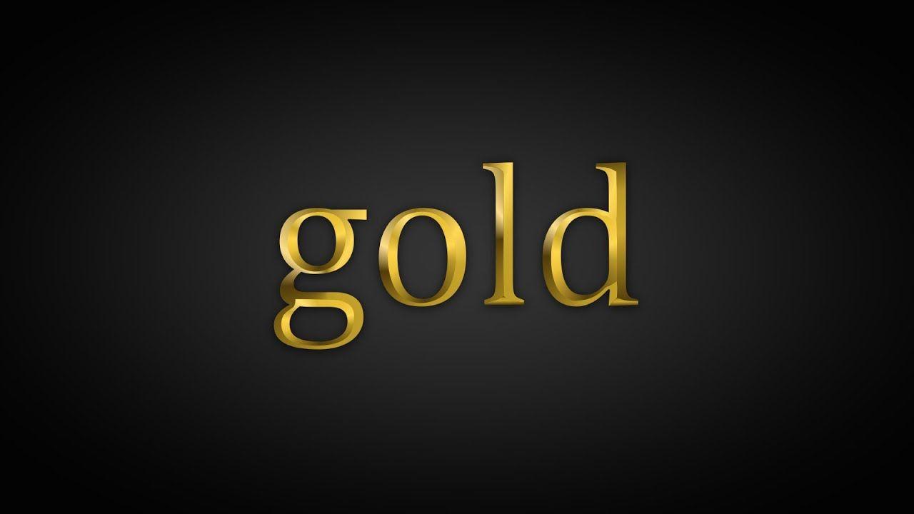 Metallic Colored Logo - CorelDraw - How To Make a Gold Text Effect in Corel Draw - YouTube