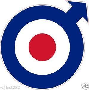 The Who Logo - The Who logo Mod Target Quadrophenia stickes Vespa Lambretta Laptop ...