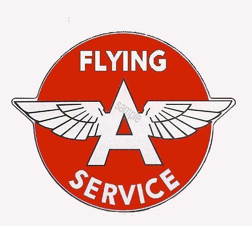 Flying a Gas Logo - FLYING A Gas Logo - $10.00 : Bob Hoyts Classic Inspection Stickers ...