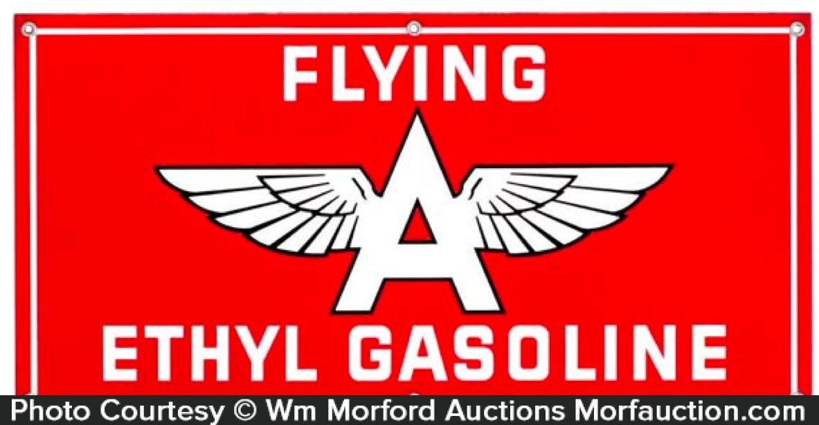 Flying a Gasoline Logo - Antique Advertising | Flying A Gasoline Sign • Antique Advertising