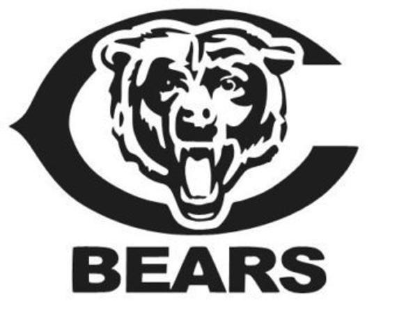 Bears Logo - Chicago Bears logo football NFL sport vinyl sticker decal 049