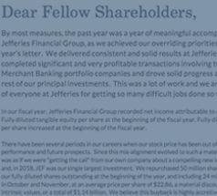 Jefferies Financial Logo - Jefferies Financial Group - Letters to Shareholders