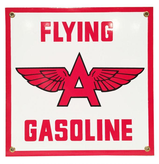 Flying a Gasoline Logo - Flying A Gasoline Porcelain Sign - FiftiesStore.com