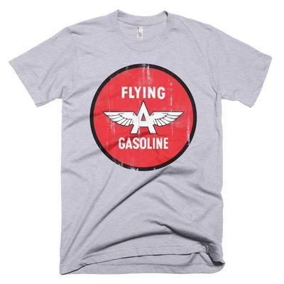 Flying a Gasoline Logo - Flying A Gasoline Button Logo Vintage - Short sleeve men's t-shirt ...