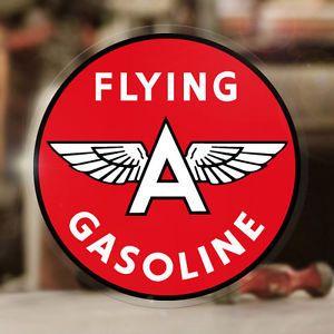 Flying a Gasoline Logo - Flying A Gasoline sticker decal hot rod rat vintage old school 3.5 ...