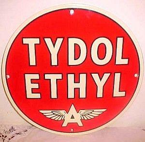 Flying a Gasoline Logo - Tydol Ethyl Flying 
