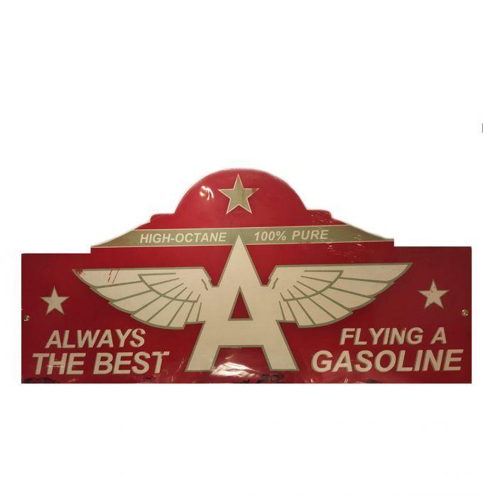 Flying a Gasoline Logo - Always The Best Flying A Gasoline Metal Sign - FiftiesStore.com