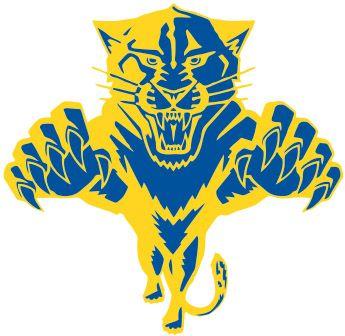 Yellow Panther Logo - T-Shirt Design - Leaping Panther (logo-251l1)