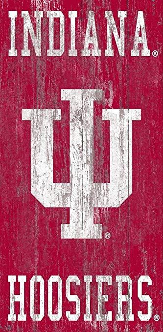 Indiana University Logo - Amazon.com: Fan Creations Indiana University Heritage Distressed ...