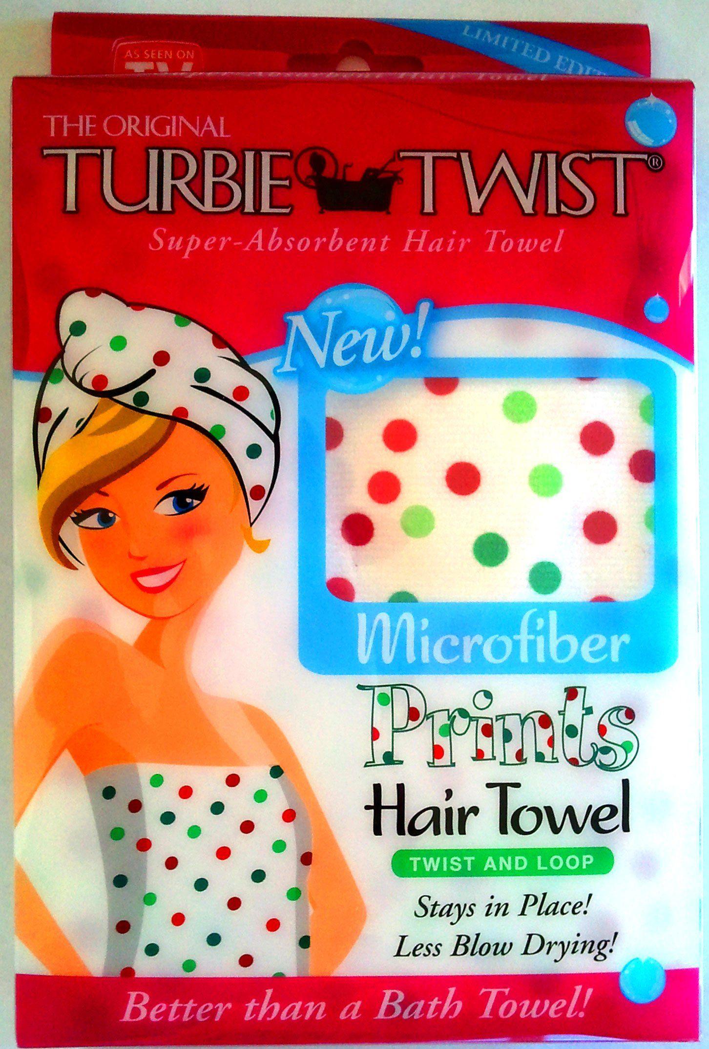 Red Green Twist Logo - Buy Turbie Twist As Seen on TV Microfiber Super Absorbent Hair Towel ...