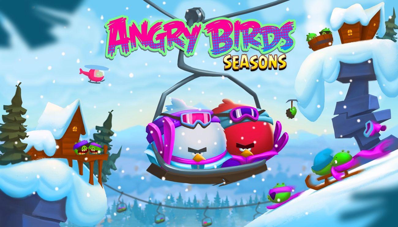 Angry Birds Seasons Logo - Hit the slopes in Angry Birds Seasons and play a new level every day ...