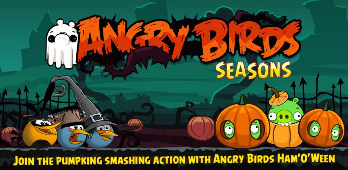 Angry Birds Seasons Logo - Angry Birds Seasons Updated To Halloween Theme - UltraLinx
