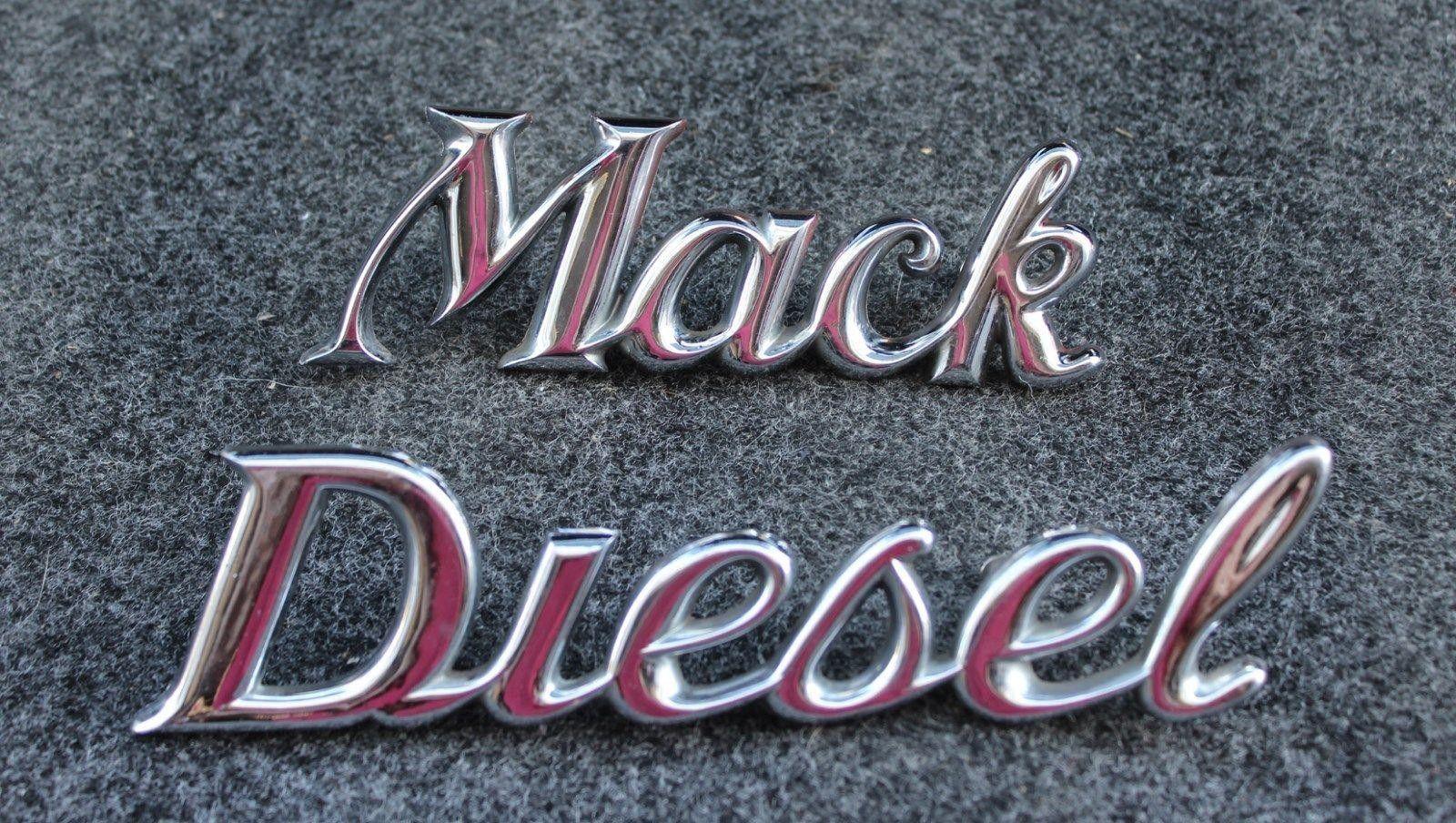 Mack Emblem Logo - VINTAGE MACK TRUCK SCRIPT EMBLEM / LOGO ( MACK DIESEL )