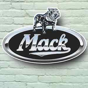 Mack Emblem Logo - MACK TRUCK BADGE LOGO 2FT LARGE GARAGE SIGN PLAQUE USA TITAN GRANITE