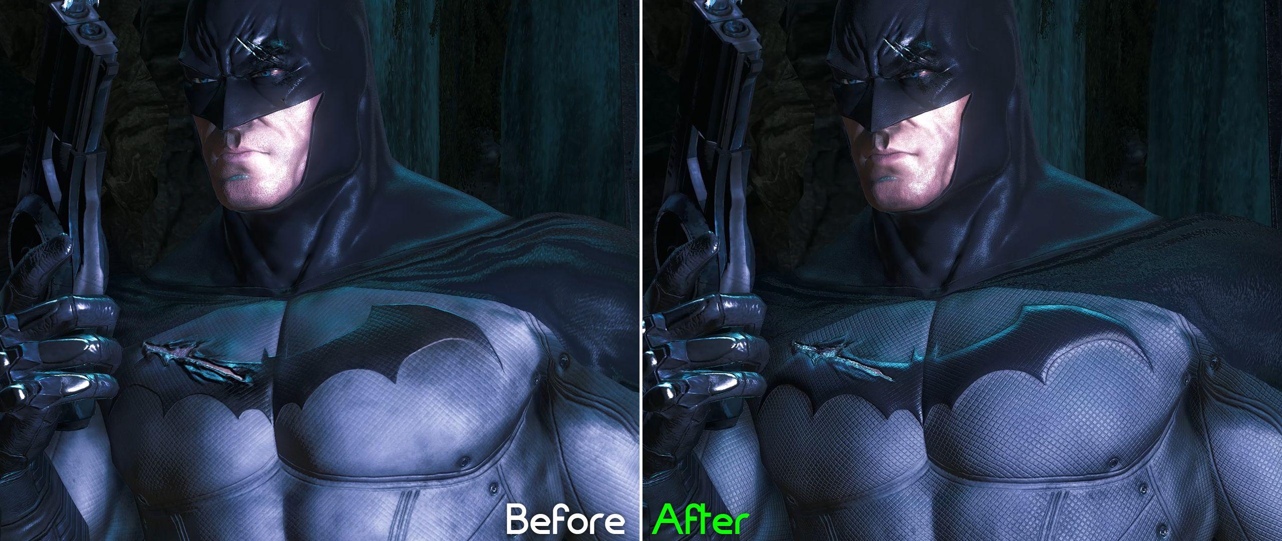Batman Arkham Asylum Batman Logo - New Batman Arkham Asylum HD Texture Pack Upgrades Enhances 50%