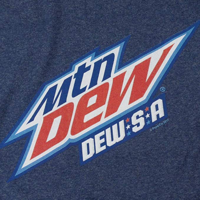 Dew SA Logo - Amazon.com: Mountain Dew Dew-S-A Logo T Shirt: Clothing