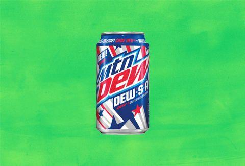 Mtn Dew SA Logo - Mountain Dew Launches Dew-S-A, Combining Three Dew Flavors - Thrillist