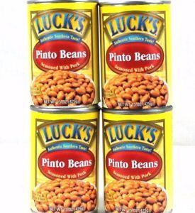 Lucks Beans Logo - Luck's Pinto Beans Lot of 4 Expire 2019 Lucks Canned | eBay