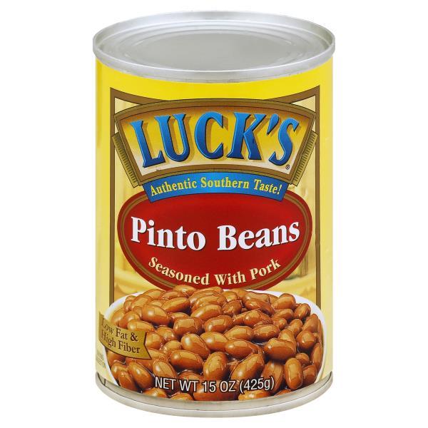 Lucks Beans Logo - Lucks Pinto Beans, Seasoned with Pork : Publix.com